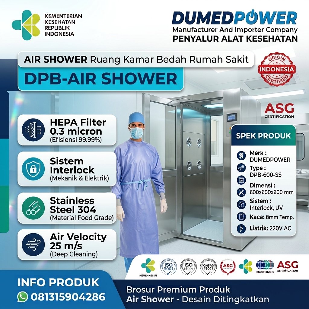 Jual Air Shower Cleanroom Kamar Bedah