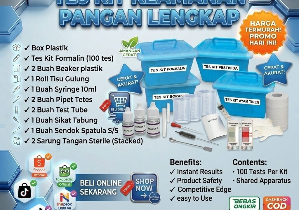 Jual Paket Dumedpower Tes Kit Keamanan Pangan Lengkap BGN MBG
