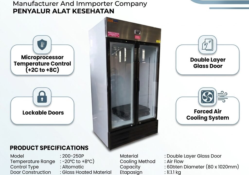 Medical & Vaccine Refrigerator 2 Pintu DUMEDPOWER