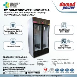 Medical & Vaccine Refrigerator 2 Pintu DUMEDPOWER