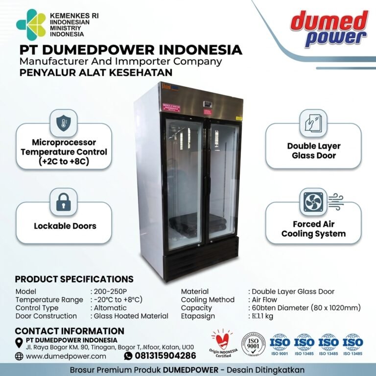 Medical & Vaccine Refrigerator 2 Pintu DUMEDPOWER