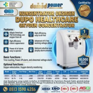 Jual Konsentrator Oksigen Dupo Healthcare Resmi Kemenkes RI