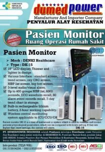 Jual Pasien Monitor DK-15 Murah Bergaransi Resmi