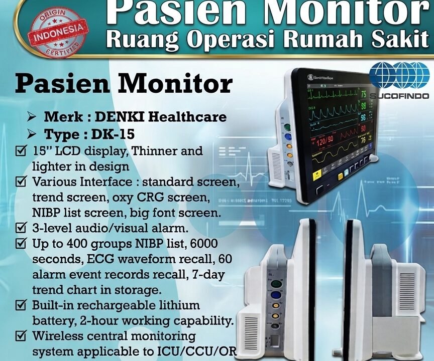 Jual Pasien Monitor DK-15 Murah Bergaransi Resmi