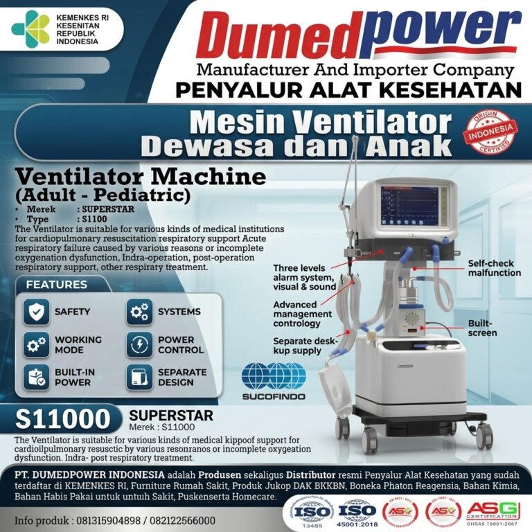 Mesin Ventilator Dewasa dan Anak DUMEDPOWER
