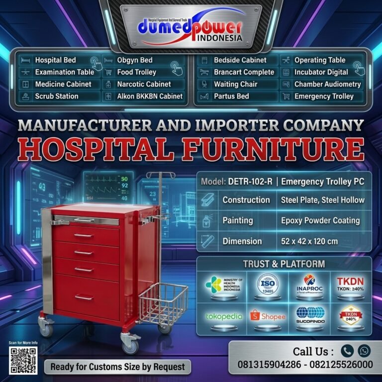 Jual Emergency Trolley PC DETR-102-R Dumedpower Resmi
