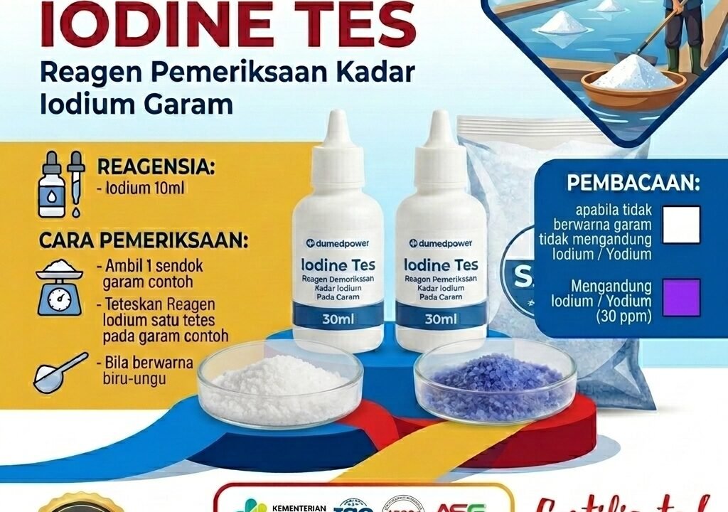 Jual Iodium Yodium Test Murah Reagensia Pemeriksaan Garam Dapur Konsumsi Beryodium