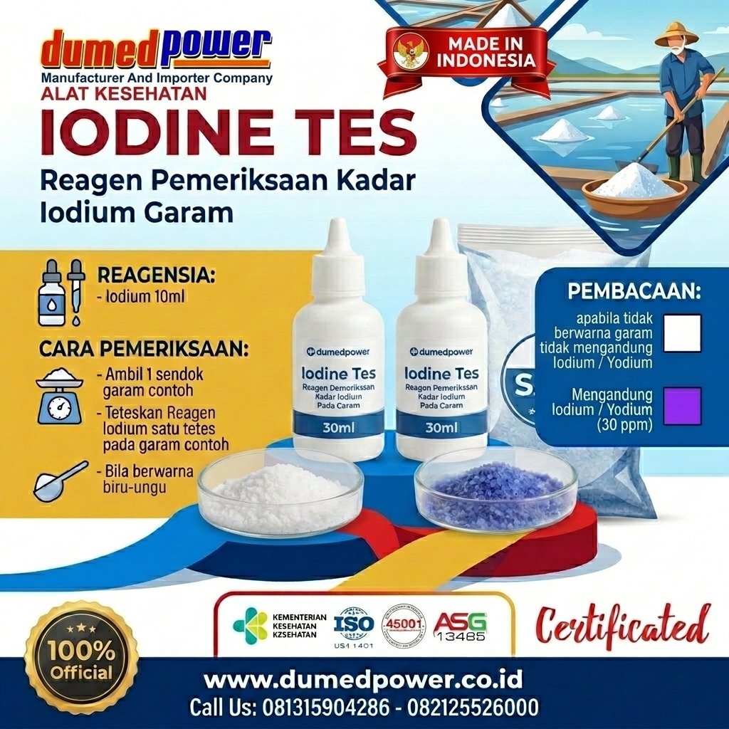 Jual Iodium Yodium Test Murah Reagensia Pemeriksaan Garam Dapur Konsumsi Beryodium