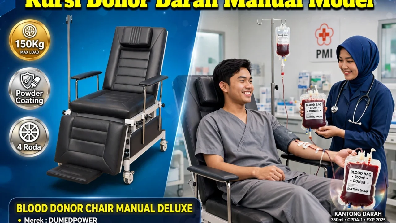 Jual Kursi Donor Darah PMI dan Rumah Sakit Manual DUMEDPOWER