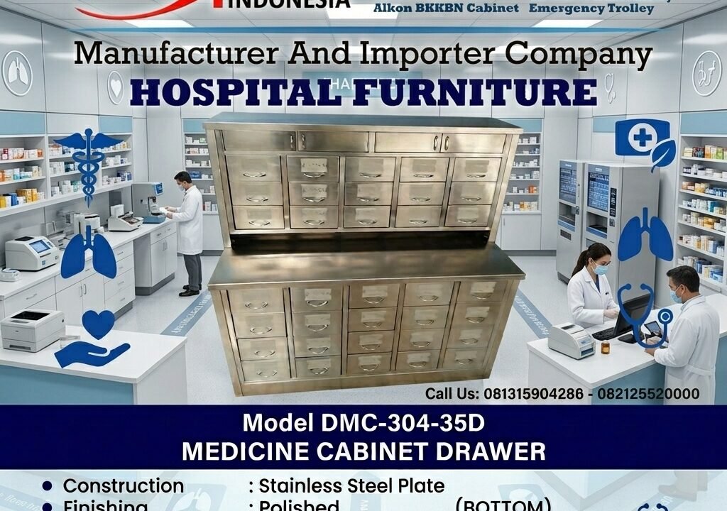 Jual Meja Racik Stainless DMC-304-35D DUMEDPOWER 35 Laci
