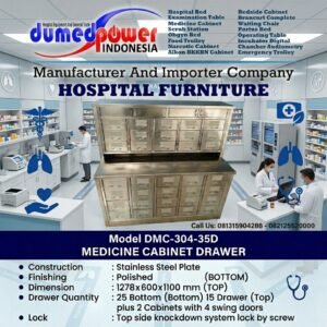 Jual Meja Racik Stainless DMC-304-35D DUMEDPOWER 35 Laci