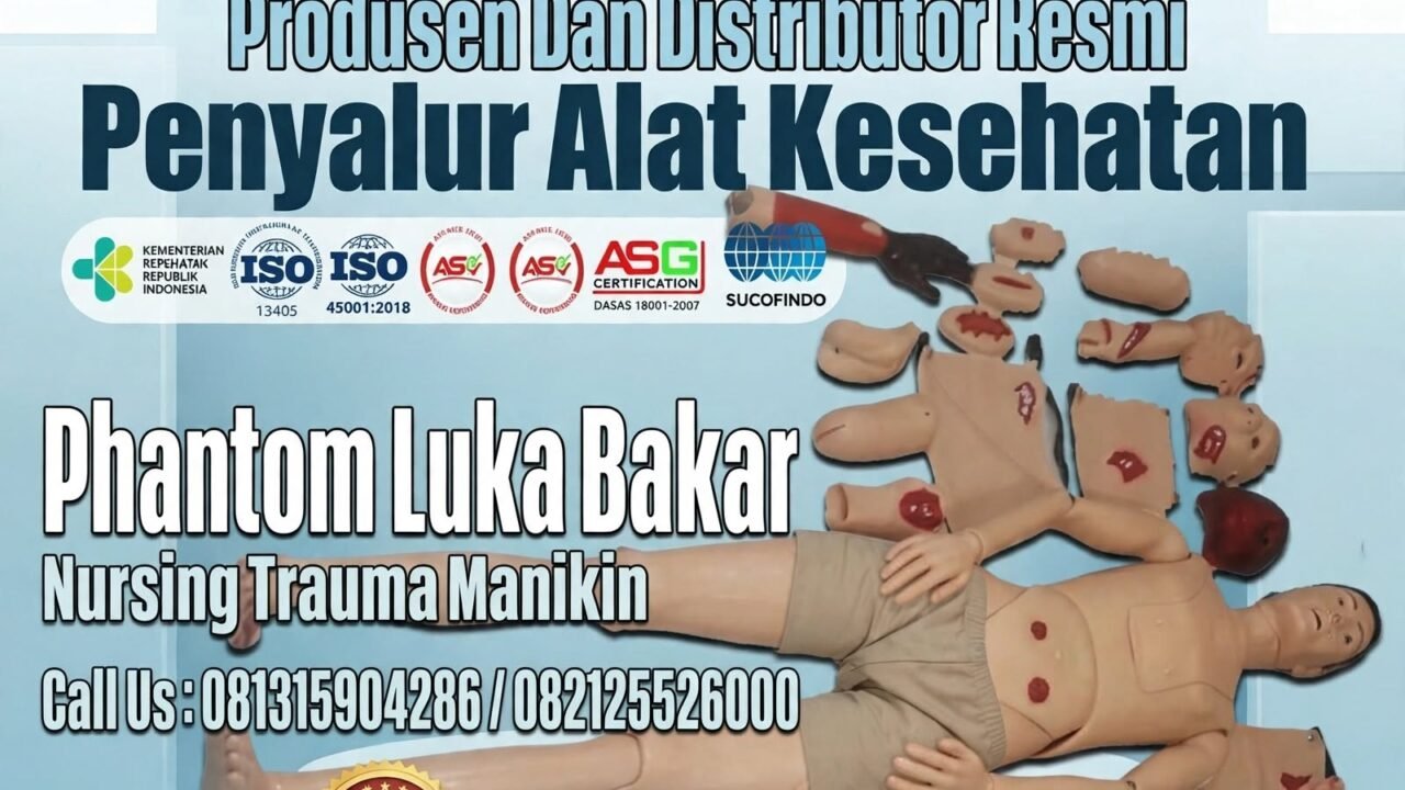 Jual Phantom Luka Bakar - Nursing Trauma Manikin PLB-1010-FB Bahan Karet Silikon