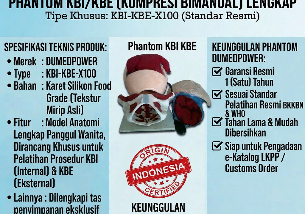 Jual Phantom KBI KBE Alat Peraga Kompresi Bimanual Bergaransi Resmi