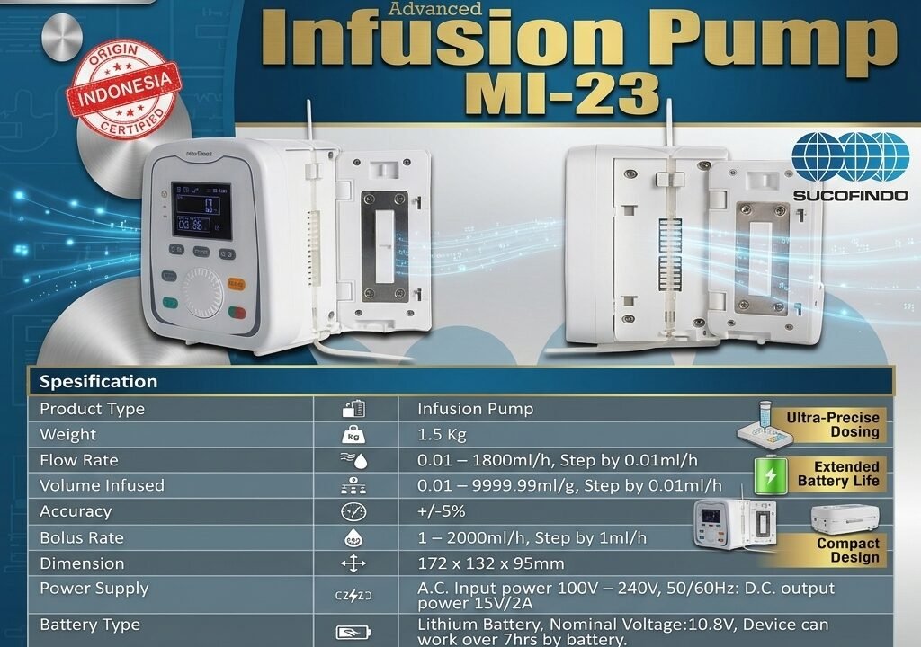 Jual Infusion Pump MI-23 PT Dumedpower Indonesia