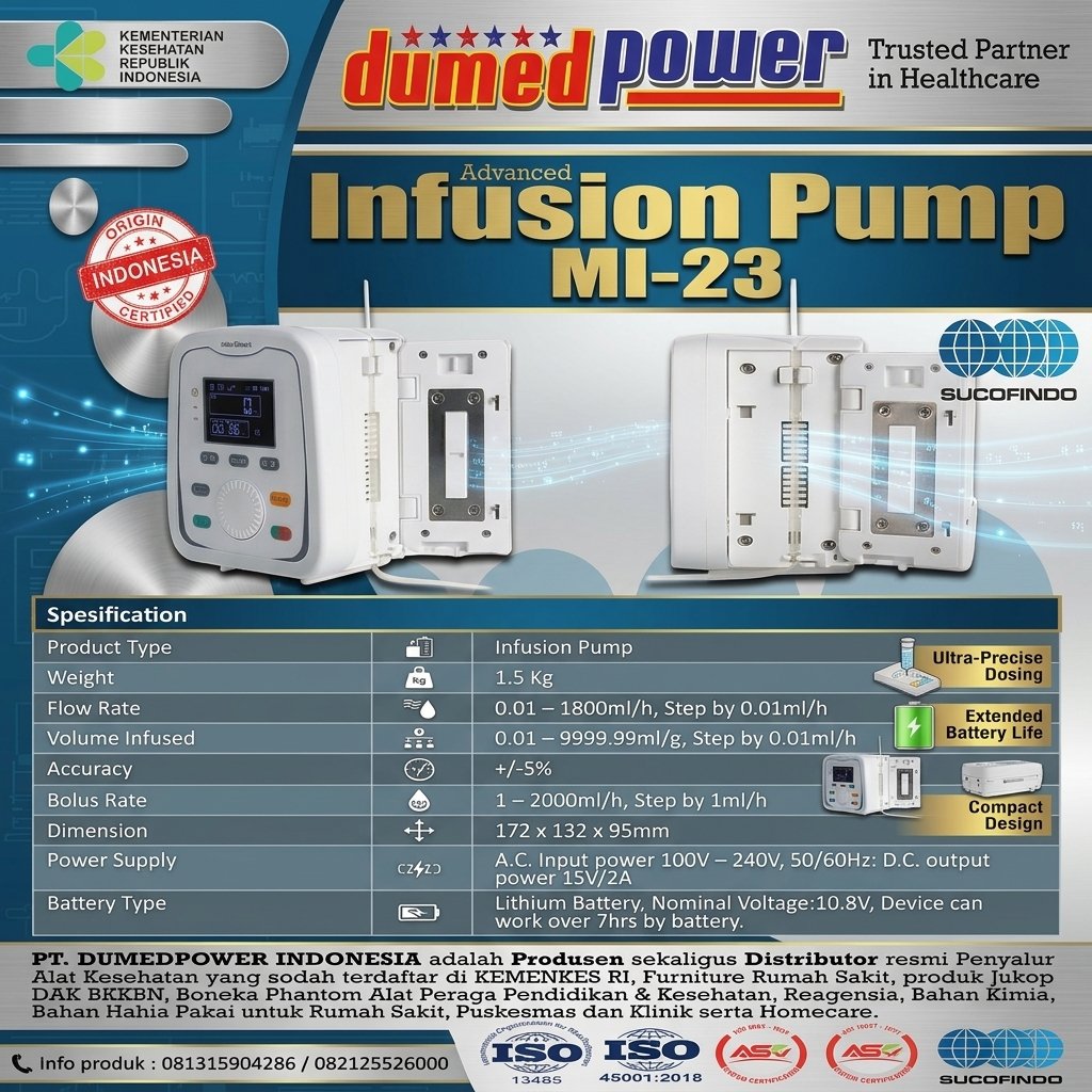 Jual Infusion Pump MI-23 PT Dumedpower Indonesia