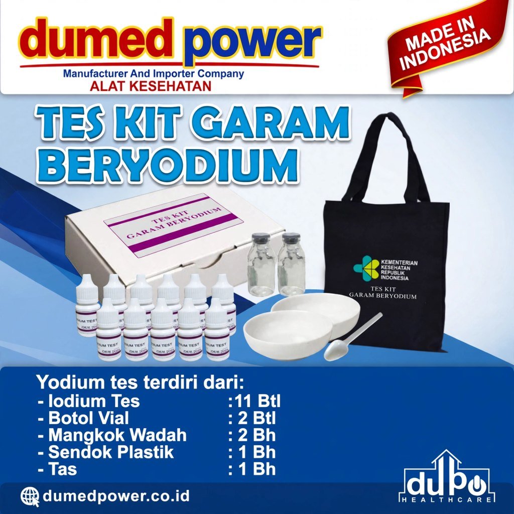 Cairan Reagen Tes Kit Garam Beryodium / Alat Uji Kadar Iodium Garam Dapur Praktis