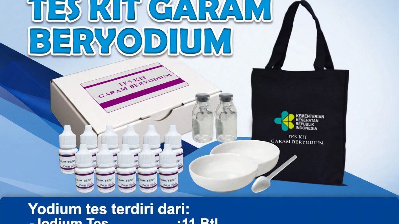 Cairan Reagen Tes Kit Garam Beryodium / Alat Uji Kadar Iodium Garam Dapur Praktis